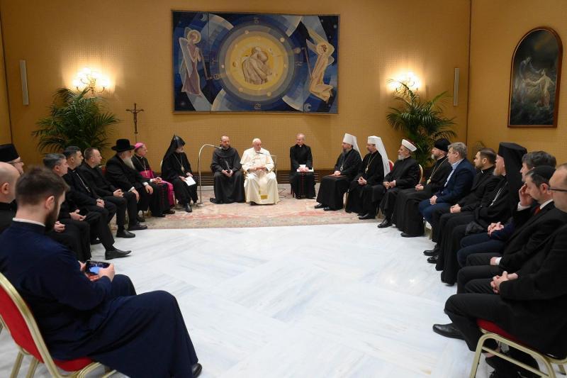 «Важлива Україна», — Папа Франциск до глав Церков і релігійних організацій України